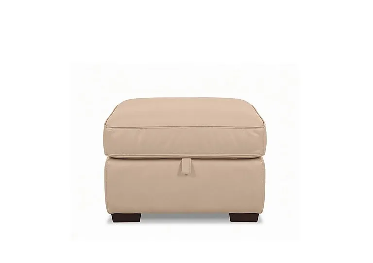 Relax Leather Storage Footstool - Living Room Furniture - In Time for Christmas