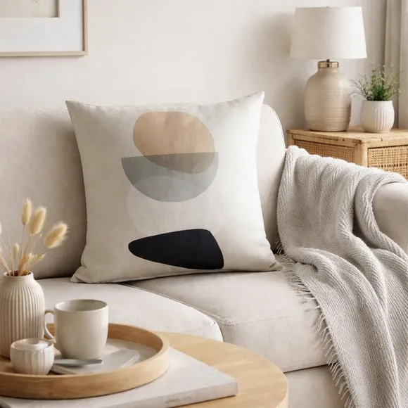 Pebble Modern Square Cushion Cover