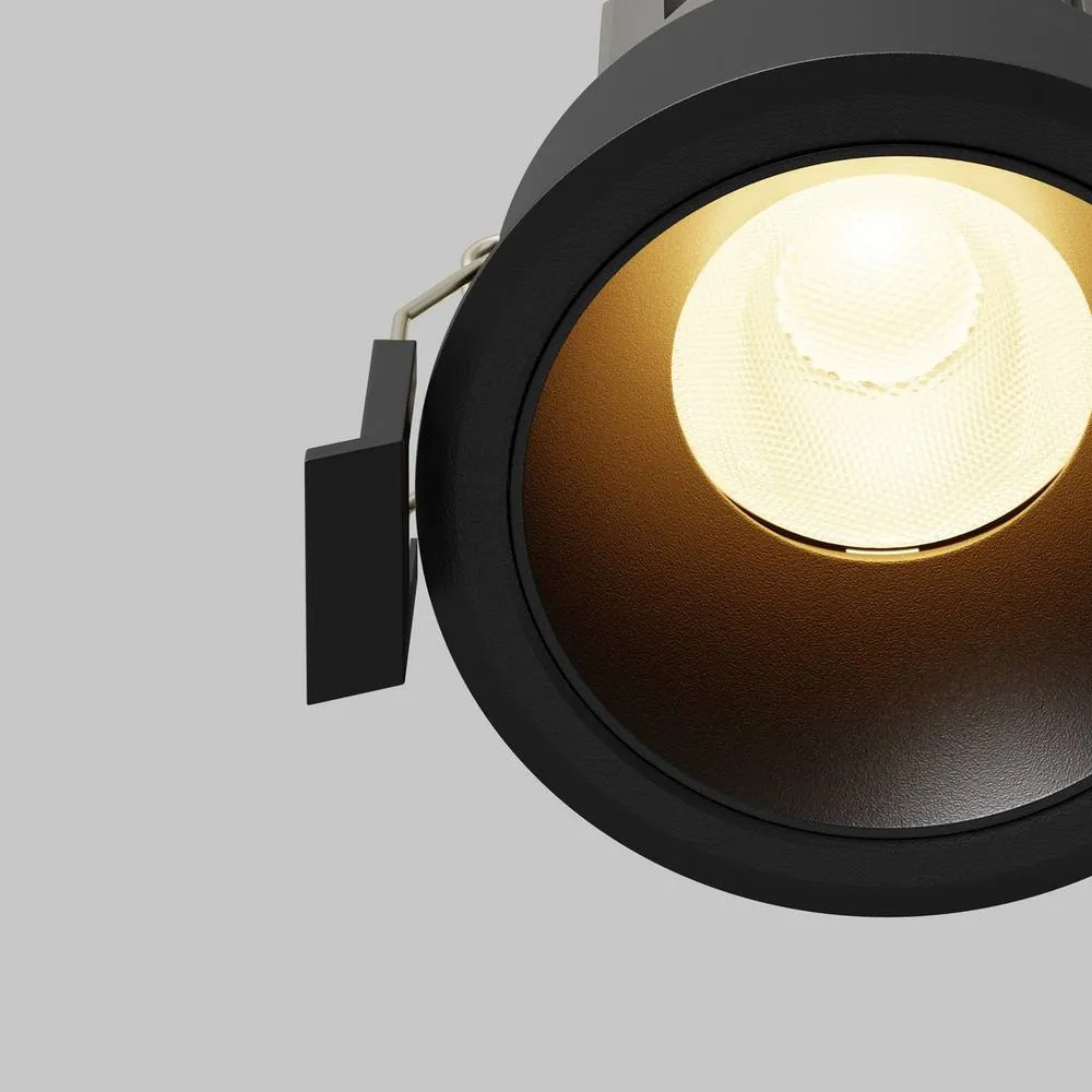 Netlighting Dip LED Recessed Wall Lamp Black 3000K 2