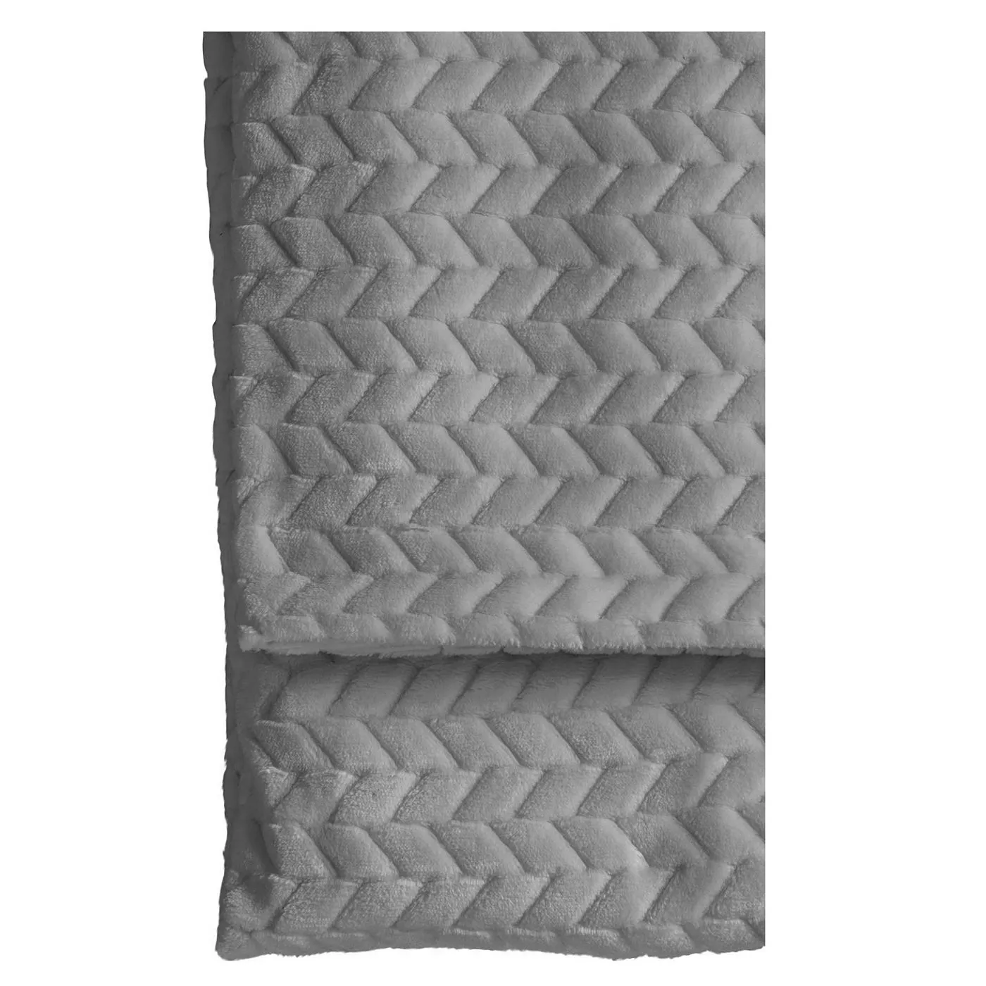Silver Chevron Throw