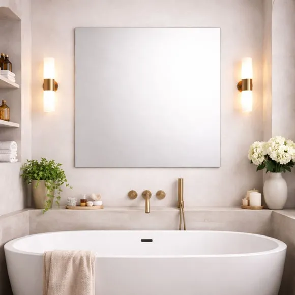 Moderni Bevelled Square Wall Mirror 2