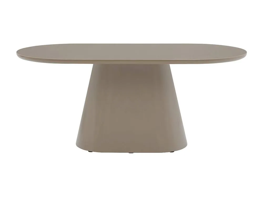 Vente-unique 6 - Seaterer MDF Dining Table - Taupe - VALIANA