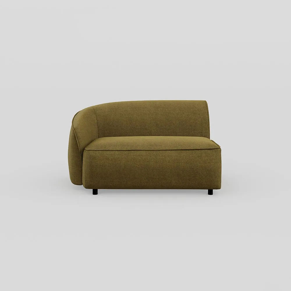 Heal's Aurelie Large Corner Module LHF Smart Luxe Velvet Peridot 1