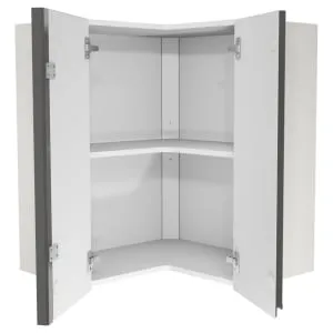 Wickes Madison Dark Grey L-Shape Corner Wall Unit - 625mm 2