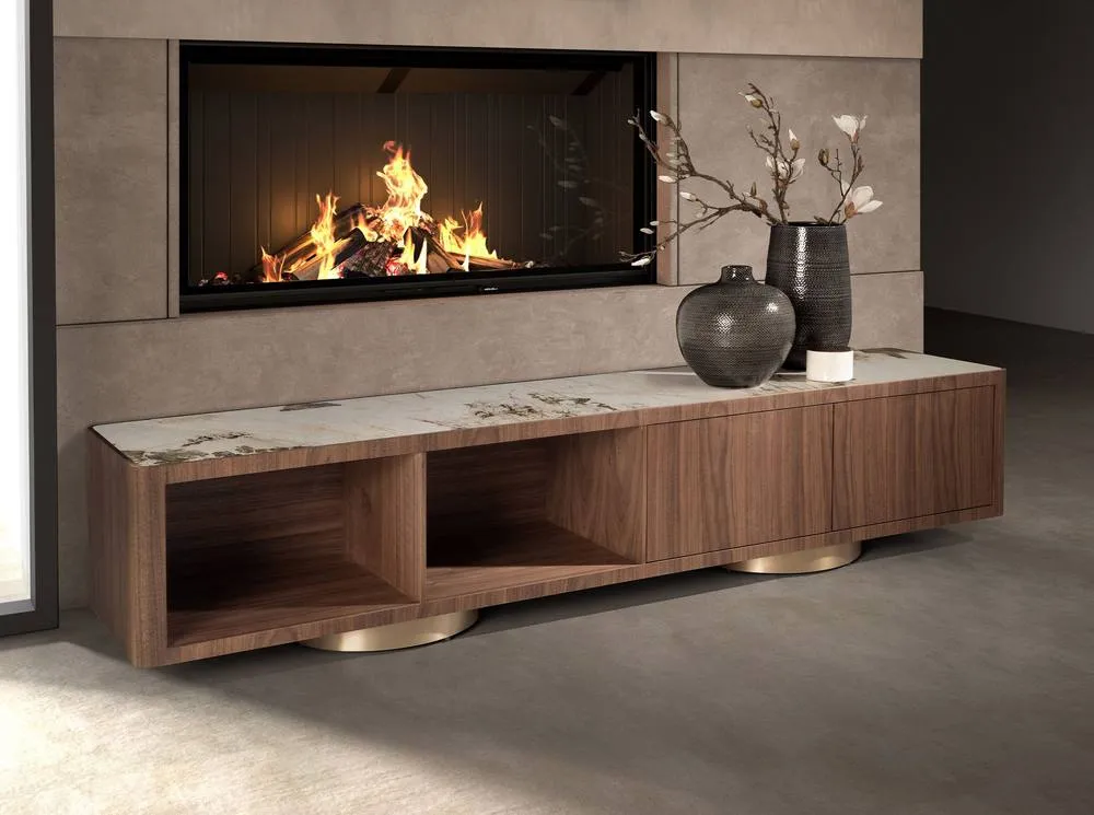 Angel Cerda Modern TV Unit in Walnut 3