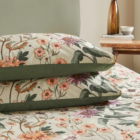 Wylder Nature Wallflower Reversible Duvet Cover and Pillowcase Set 3