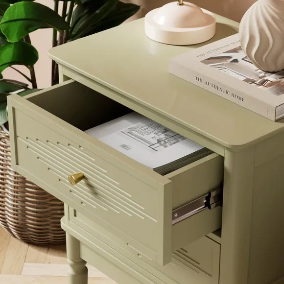 Ottilie 2 Drawer Bedside Table 3