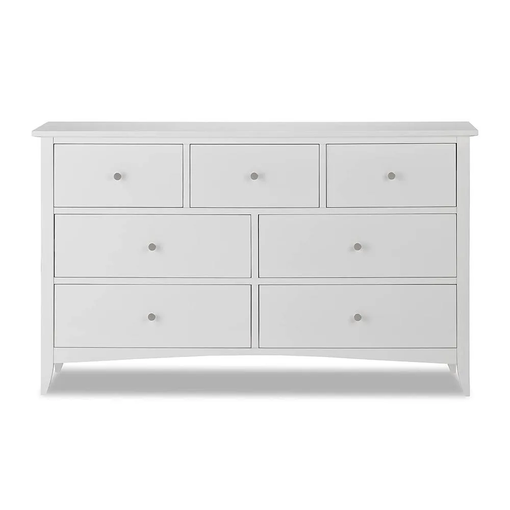 Statement Furniture Edward Hopper 3 Over 4 Chest of Drawers in White 3