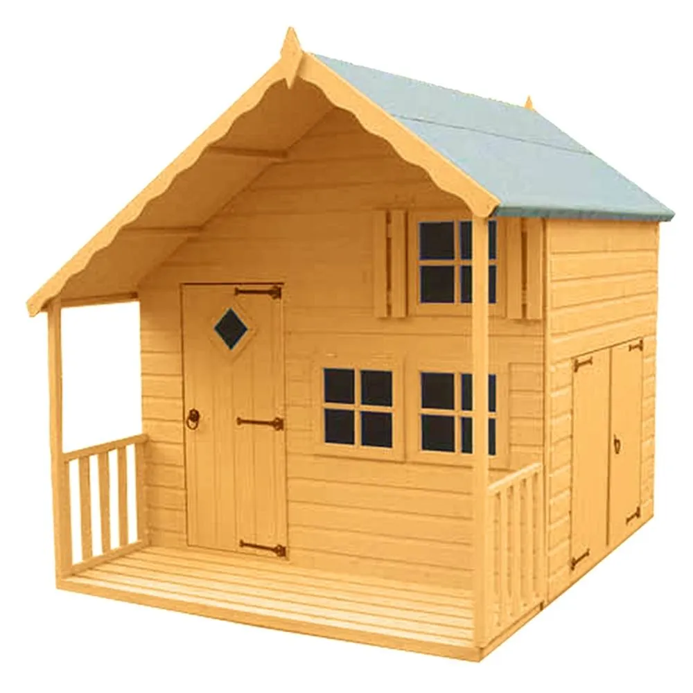 Shires Crib Playhouse Kid's Wendy House in Brown 2