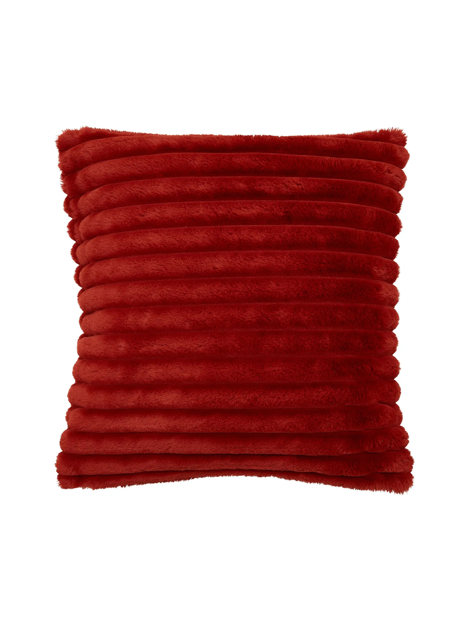 Catherine Lansfield 'Cosy Ribbed' Cushion in Burnt Orange 4