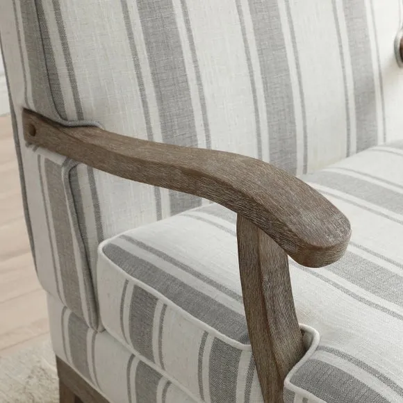 Esme Linen Stripe Chair 4