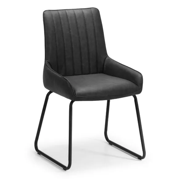 Soho Set Of 2 Dining Chairs, Faux Leather 3