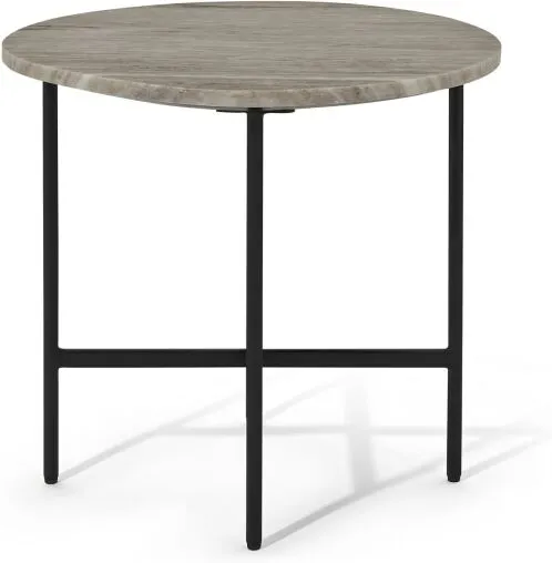 Tiziana Side Table, Caramel Marble