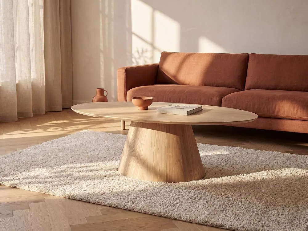 Vente-unique MDF Coffee Table - Light Natural- ANTELADA in Light Oak 3