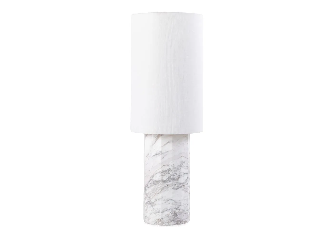 Heal's Colonna Marble Table Lamp White Standard