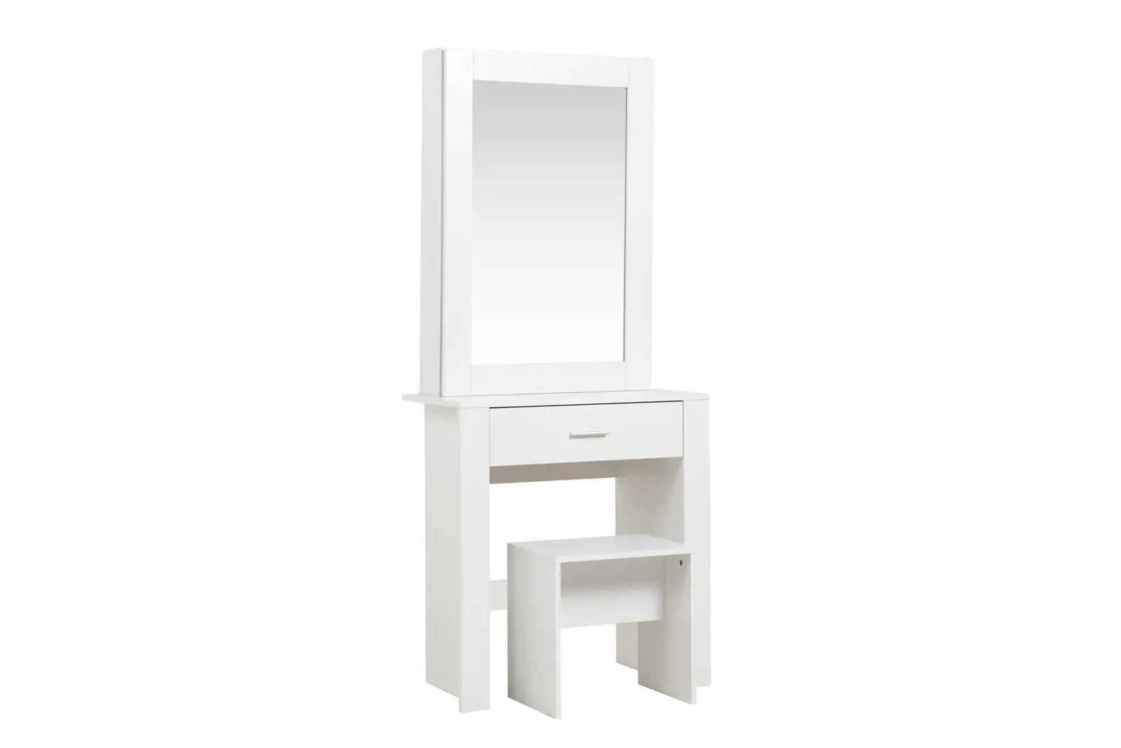 Birlea Evelyn 1 Drawer Sliding Mirror Dressing Table White 5
