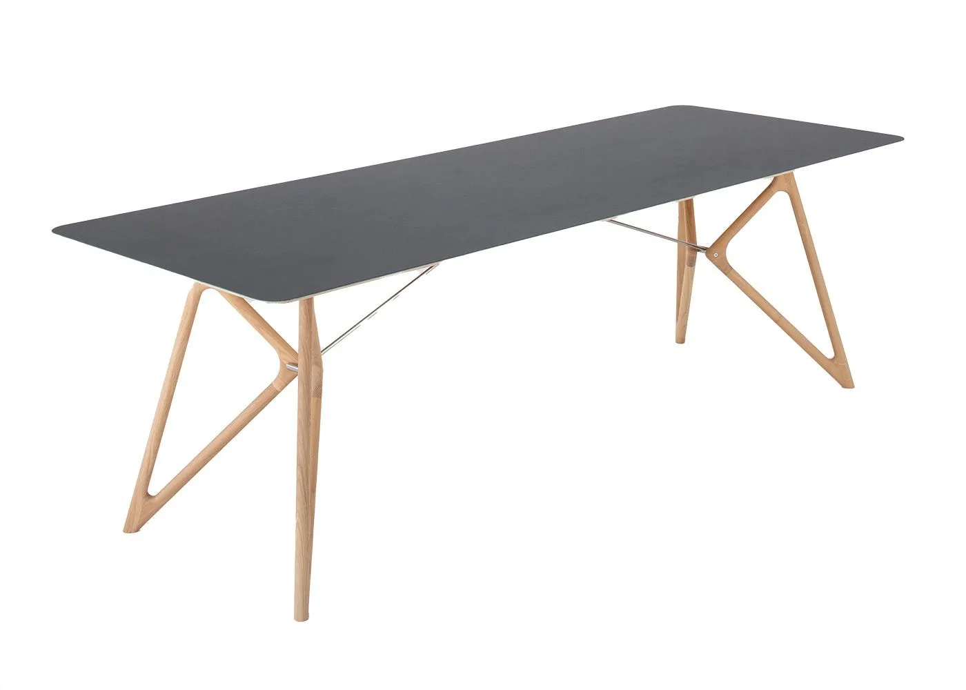 Gazzda Tink Dining Table Nero/White Oiled Oak 160cm 1