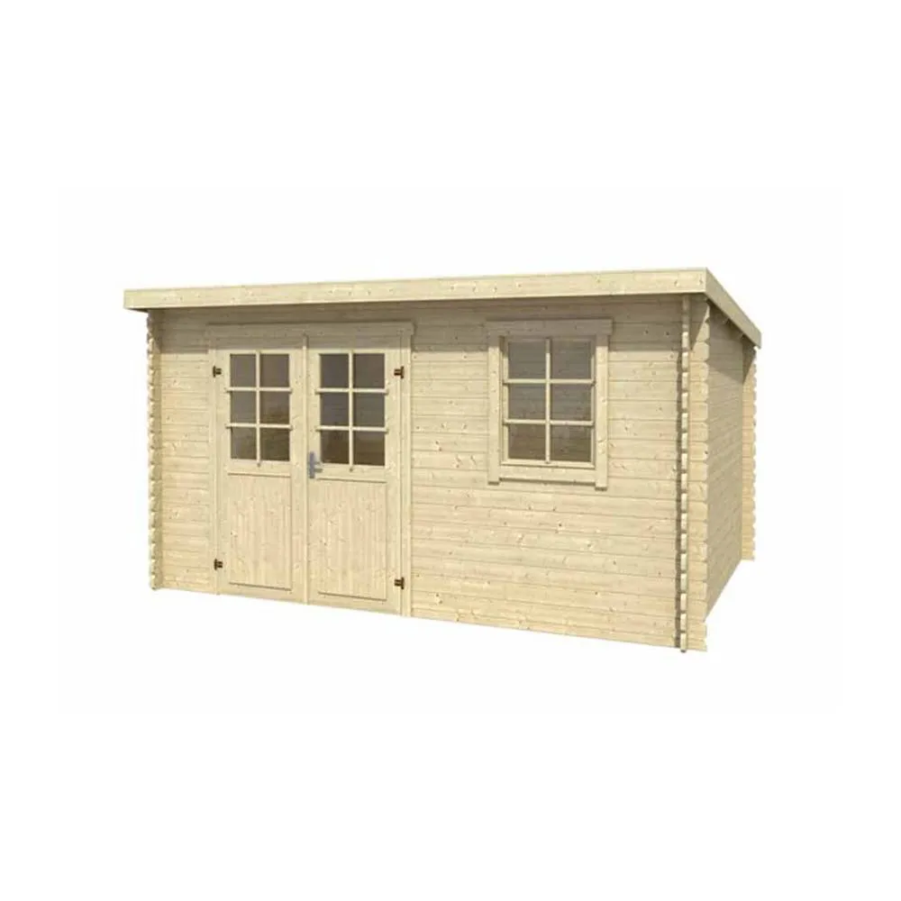 Lasita Maja Ltd Amira 230-Log Cabin, Garden Room, Home Office - L400xW268.7xH210.9 cm in Light Tan 2
