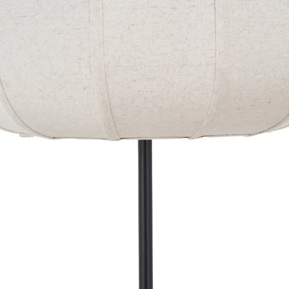 Pacific Lifestyle Oscar Metal and Linen Structured Floor Lamp 6