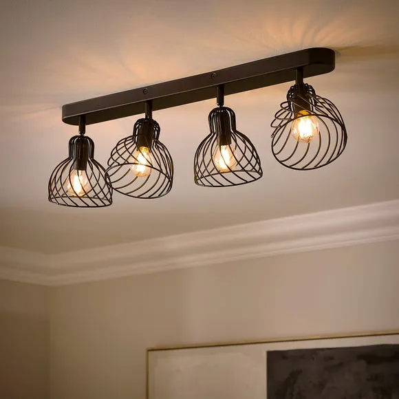 Austin Industrial 4 Light Adjustable Spotlight Bar 2