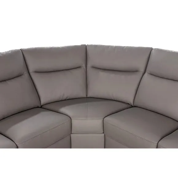 Aspire Toronto Leather Power 5 Seater Recliner Corner Sofa 5