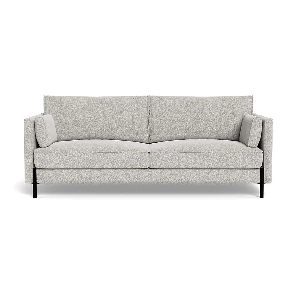Heal's Tortona 3 Seater Sofa Chunky Boucle Ecru Black Feet 1