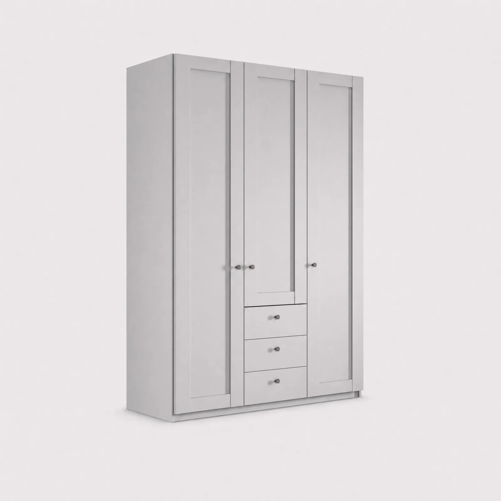 Varese 3 Door/3 Drawer Wardrobe W150Cm, Grey | Barker & Stonehouse 1