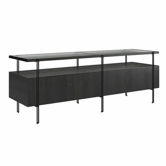 Wainwright TV Unit, Black Oak for TVs up to 60" 2