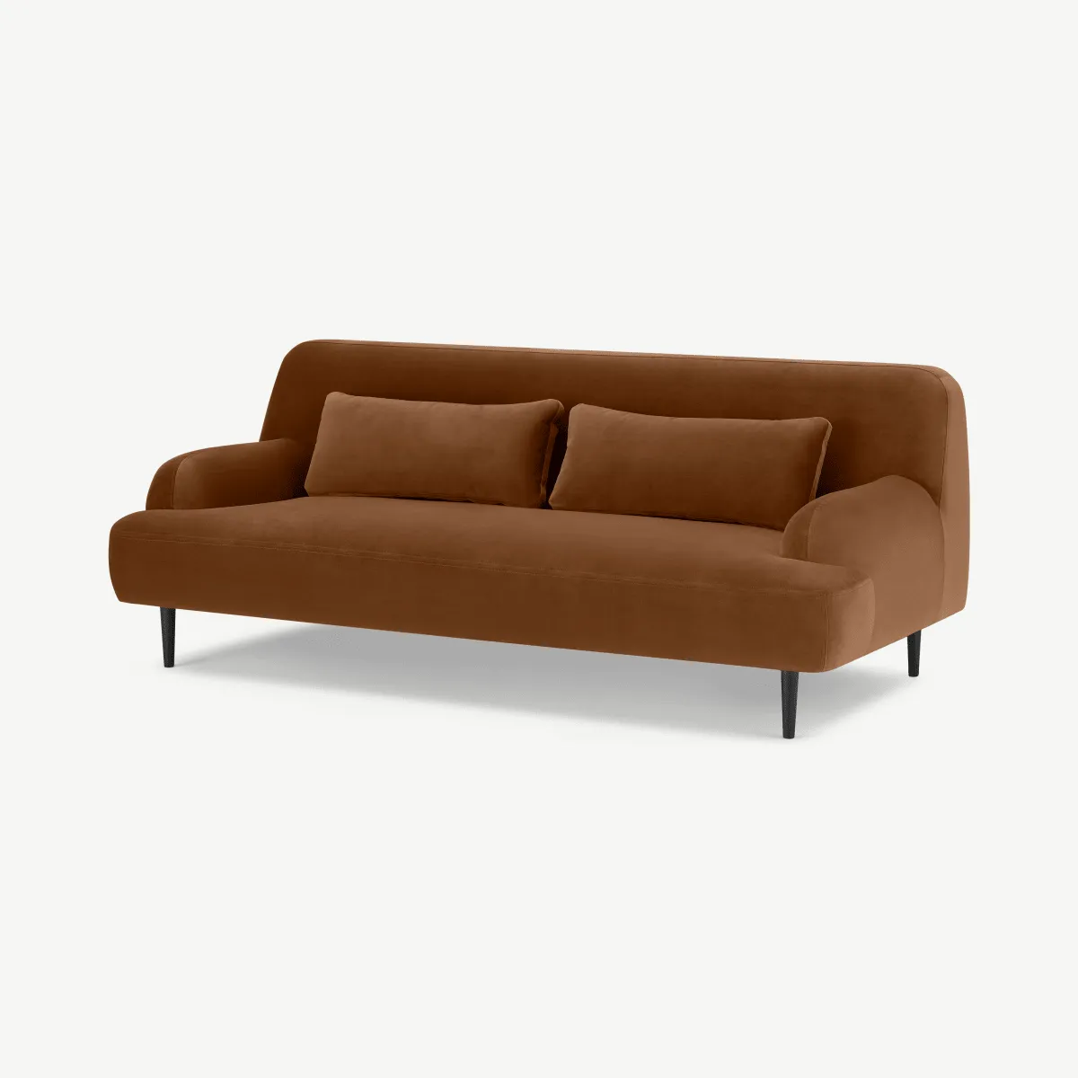 Giselle 2 Seater Sofa, Cinnamon Velvet