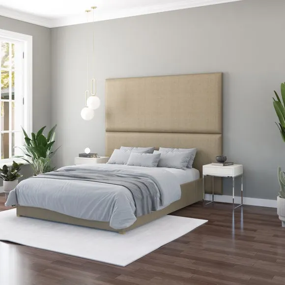 Hanging Wall Panel Dual Mount Eire Linen Headboard 2