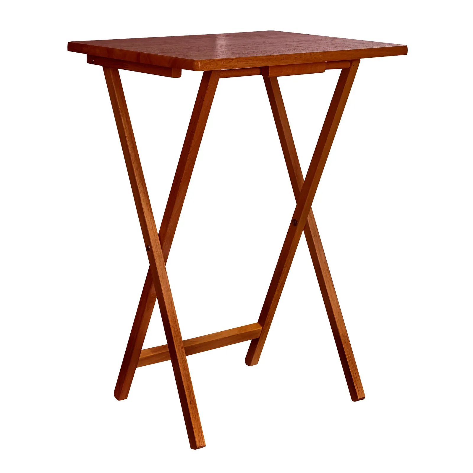 Rubberwood TV Table, Dark Wood