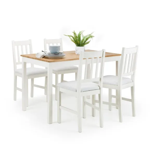 Coxmoor Set of 2 Dining Chairs, Ivory Faux Linen 6