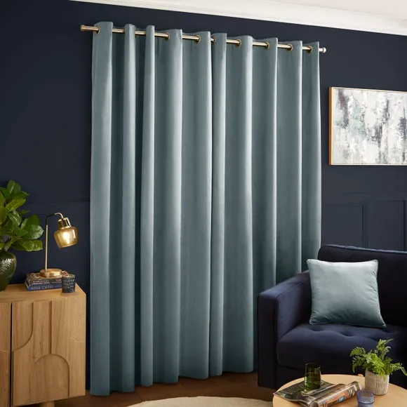Luxe Velour Eyelet Curtains (Blackout Available) 3