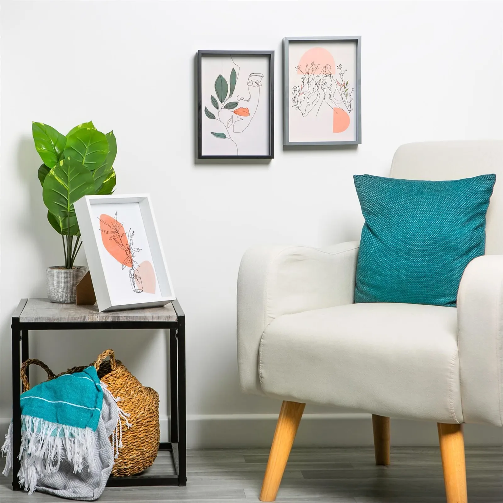 Nicola Spring 3D Deep Box Frames with A5 Mount - A4 (8" x 12") - Black - Pack of 2 in Grey 6