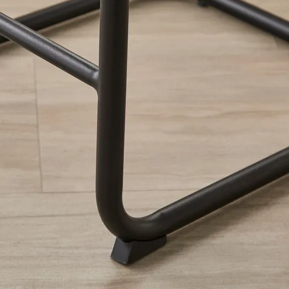 Draper Cantilever Barstool, Faux Leather 5