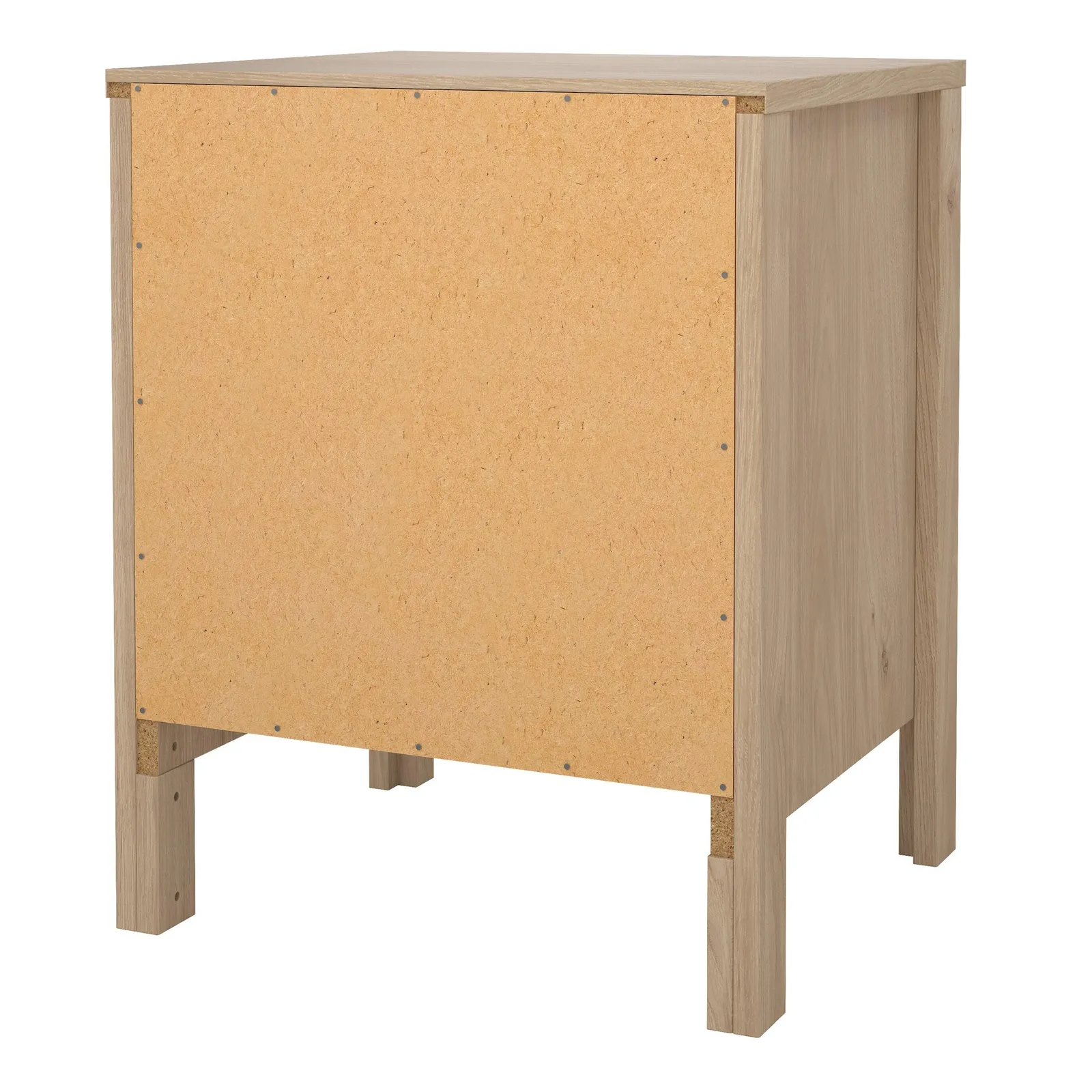 Furniture To Go Barcelona Bedside Table 2 Drawers in Jackson Hickory Oak in Light Oak 4