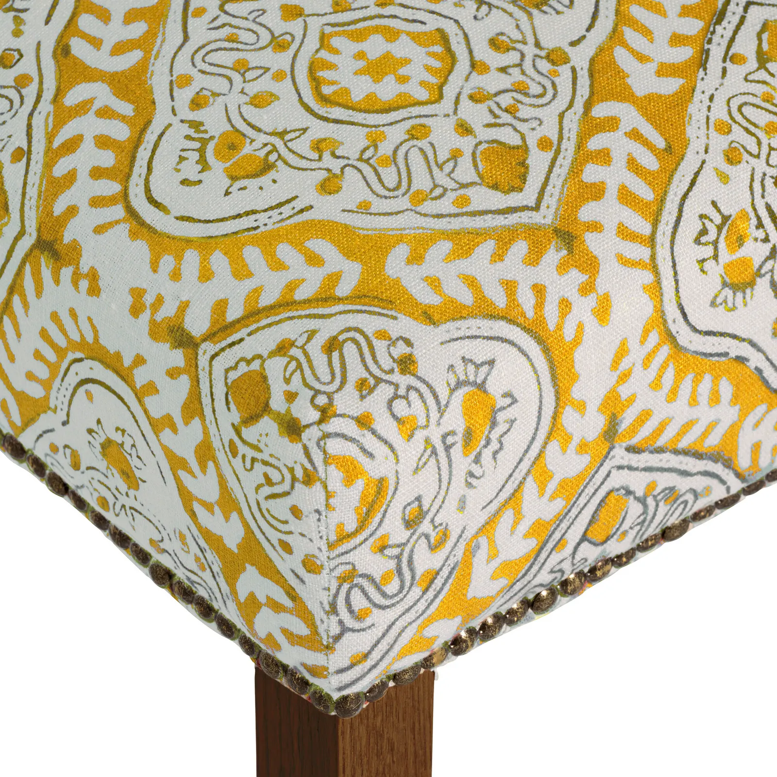 Gable X Linwood Dining Chair, Green Fabric | Barker & Stonehouse 4