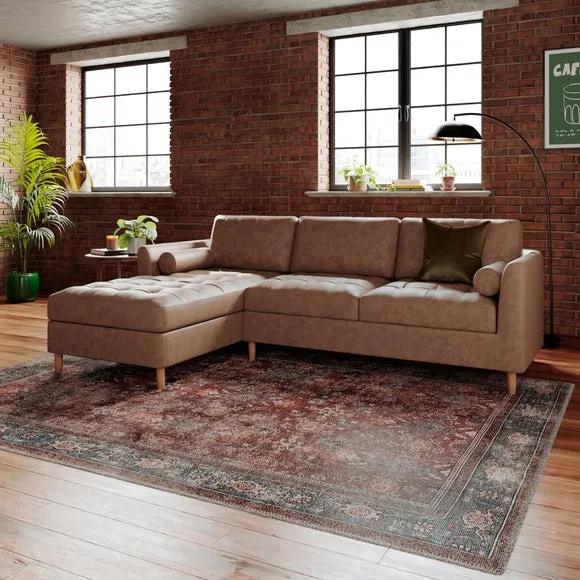 Max Soft Faux Leather Corner Storage Sofa Bed 2