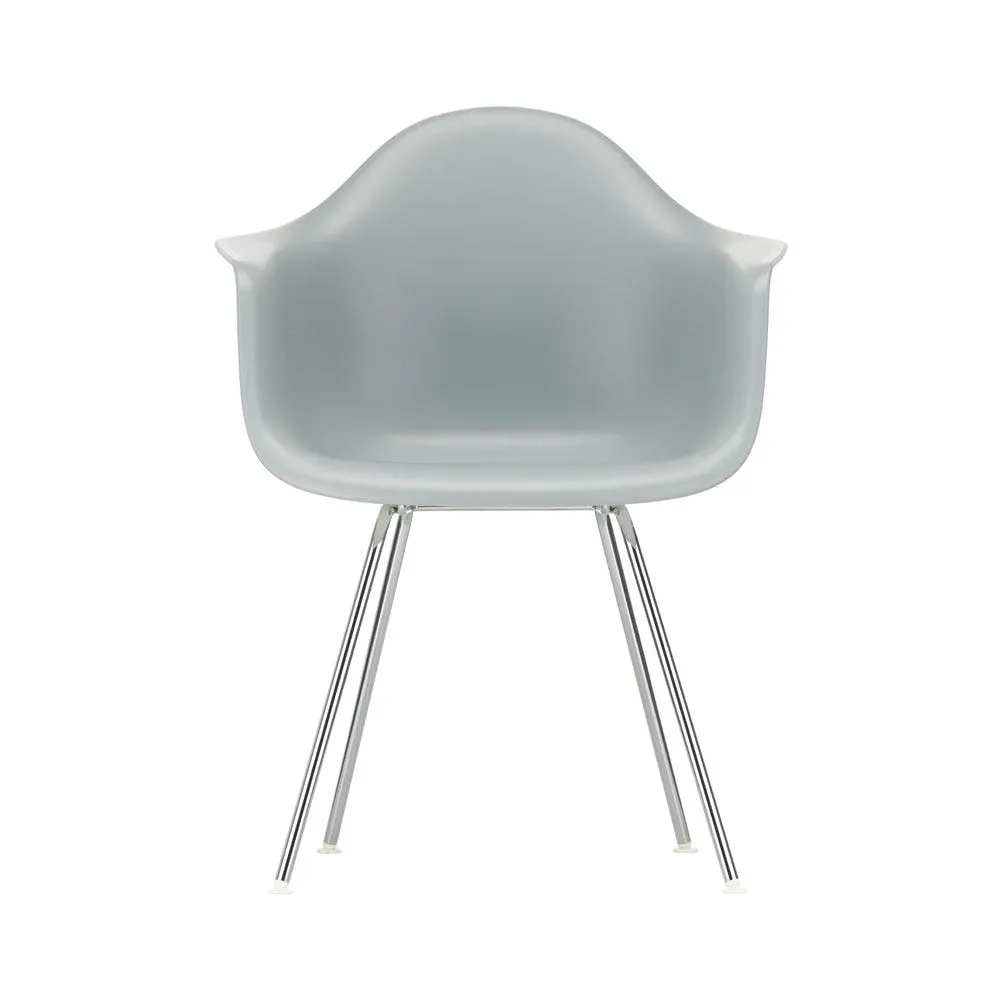 Vitra Eames DAX Armchair New Height Light Grey Chrome Base 3