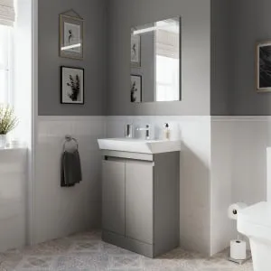 Wickes Easton Pebble Grey Vanity Unit - 800 x 500mm 2