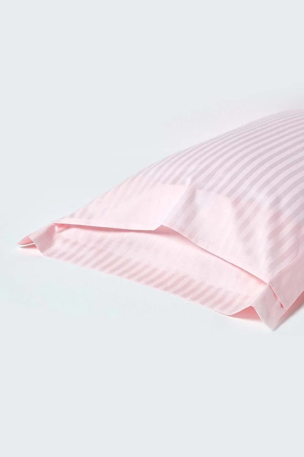 Homescapes Egyptian Cotton Ultrasoft King Size Oxford Pillowcase 330 TC in Pink 3