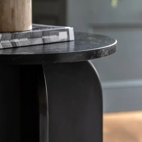 Amora Solid Marble Side Table 3