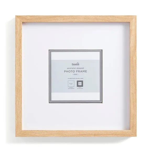 Oversized Mount Square Light Wood Photo Frame 4