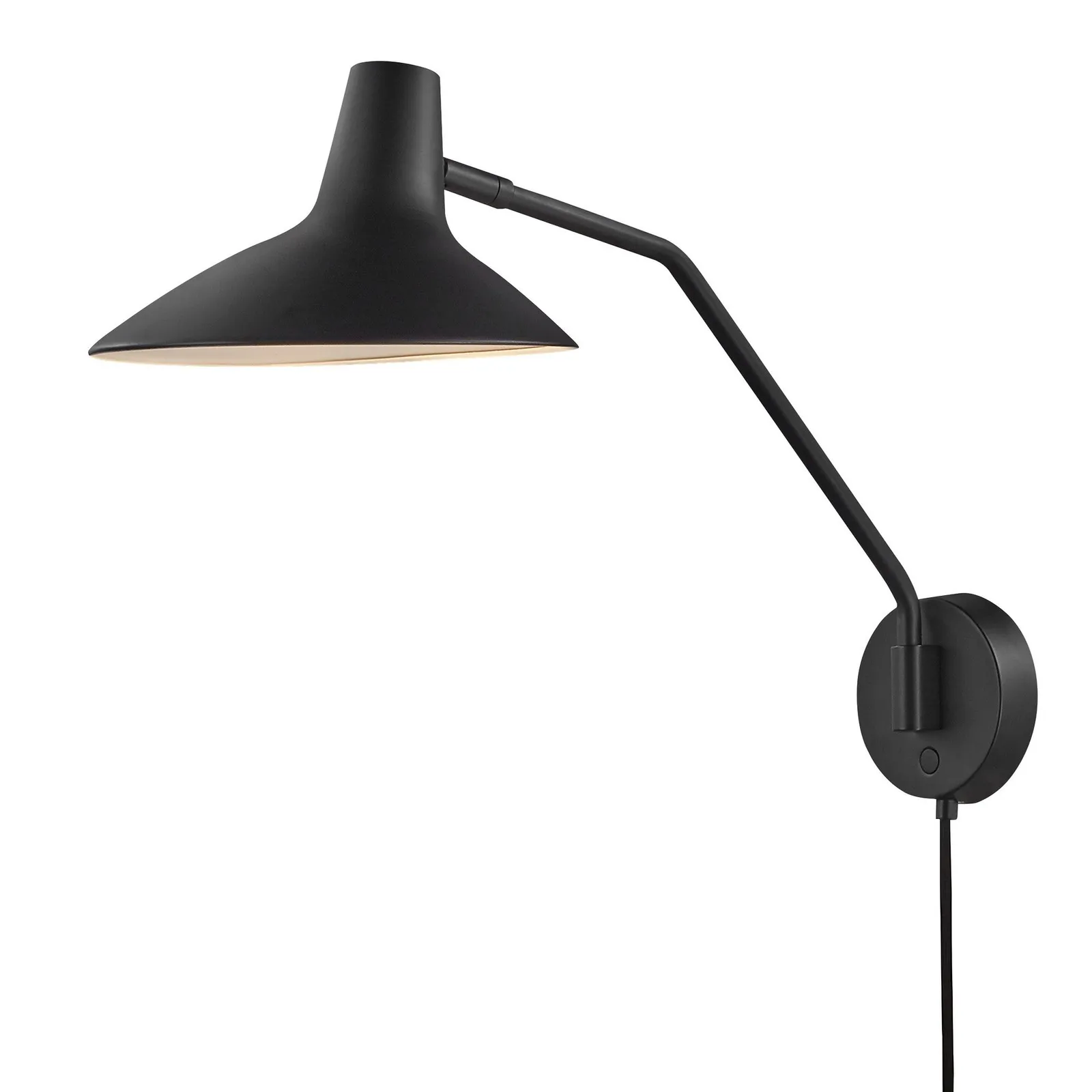 Nordlux Darci Wall Light Black Metal Livingroom E14 Switch Plug In/Mains
