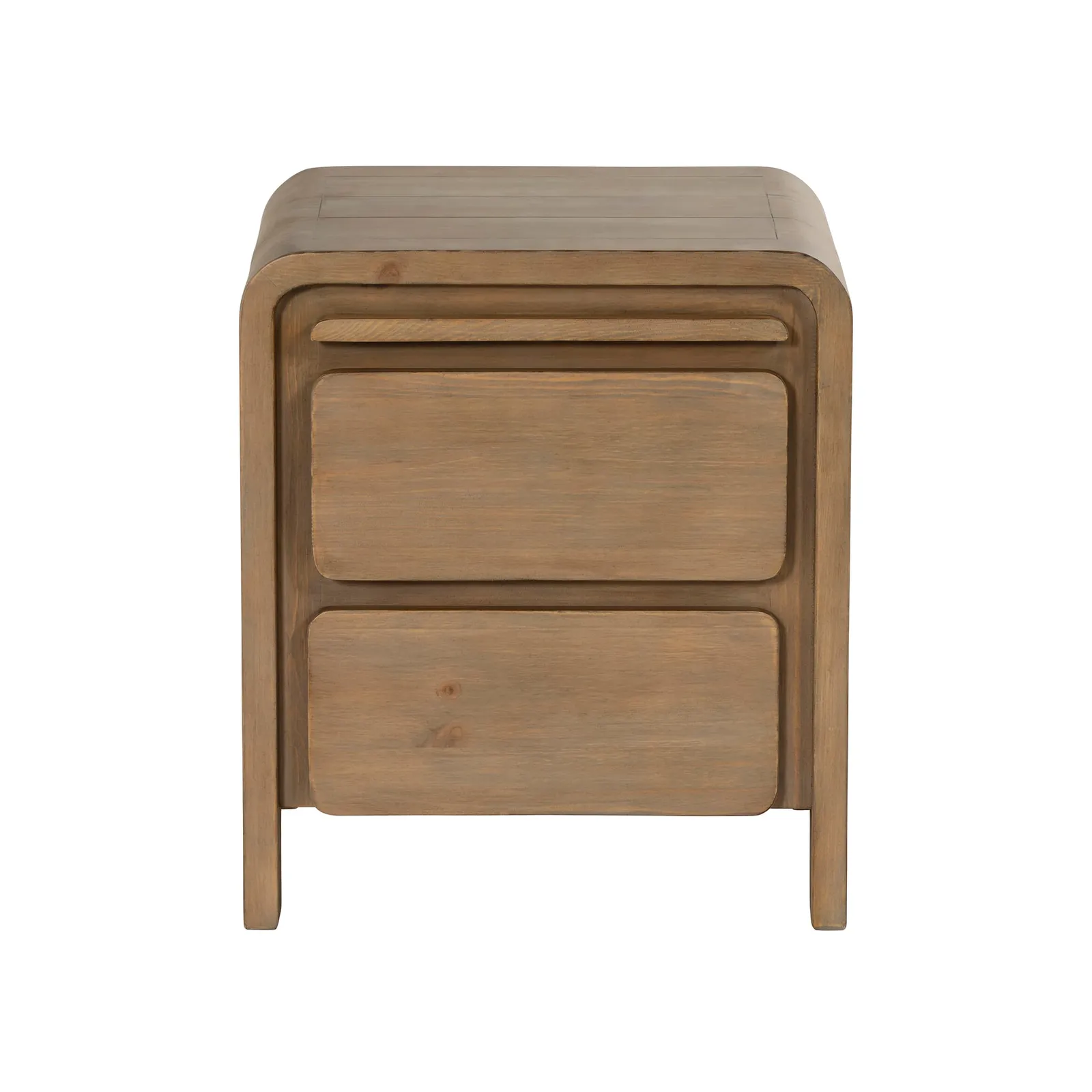 Tosca 2 Drawer Bedside Cabinet, Wood | Barker & Stonehouse 3