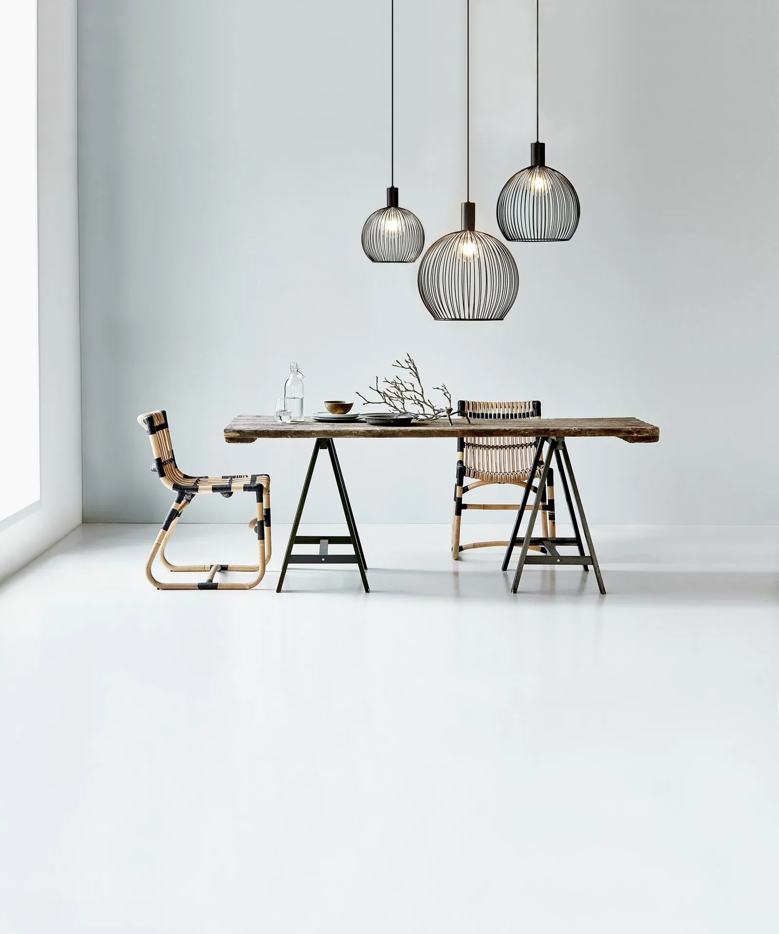 Nordlux Aver Pendant Light Black Metal Dining Room E27 Mains 30cm 4