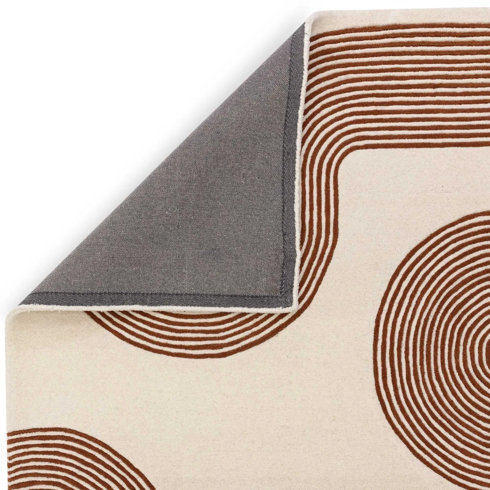 Arch 160X230Cm Rug Terracotta, Square, Brown Wool | Barker & Stonehouse 4