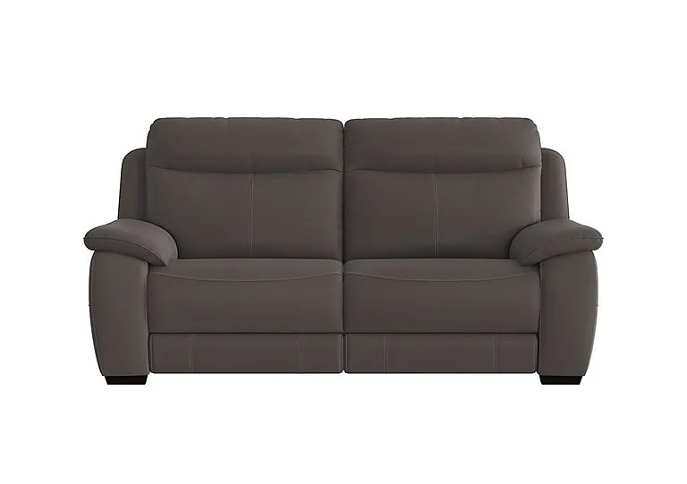 Starlight Express 3 Seater Fabric Recliner Sofa with Power Headrests - Dark Grey