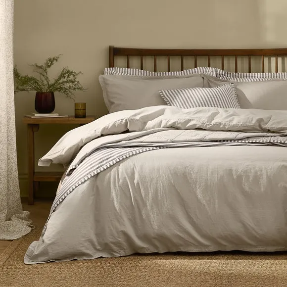Yard Hebden Washed Cotton Duvet Cover & Pillowcase Set 4
