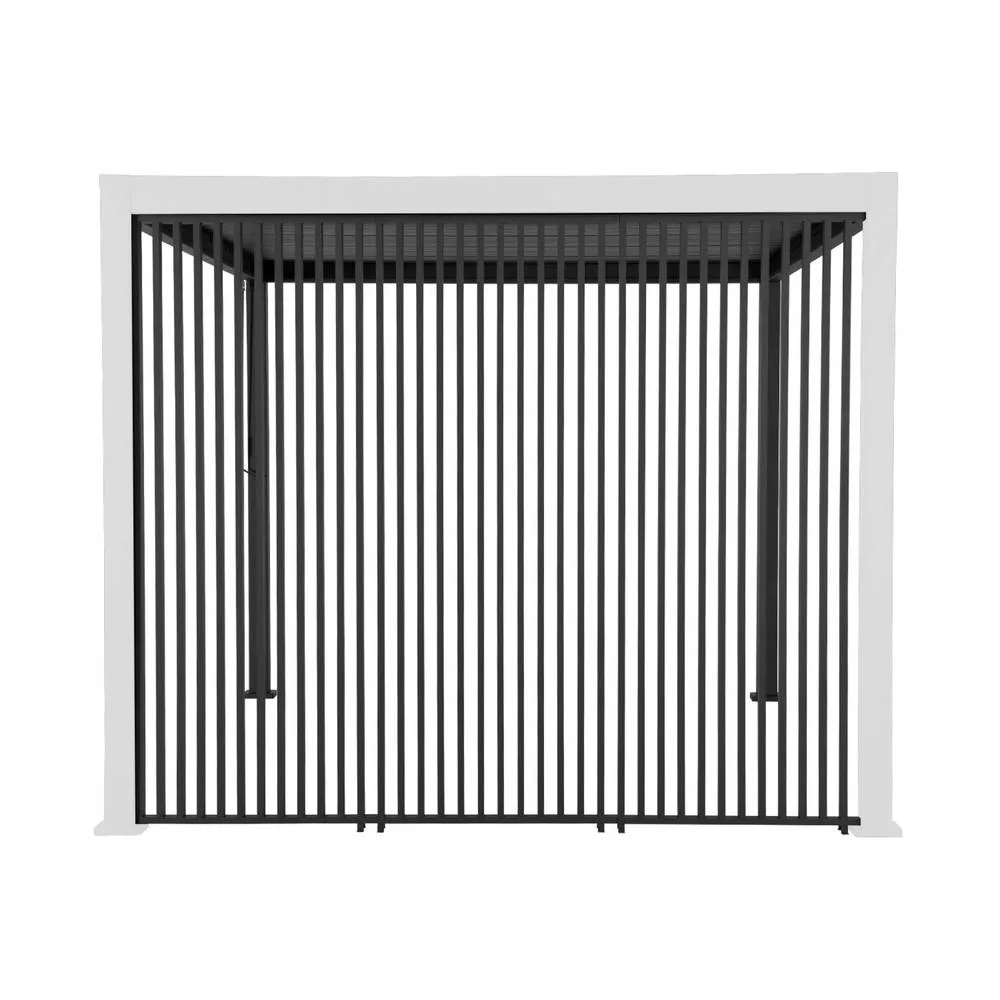 sweeek Set of 3 vertical louvers 100cm for bioclimatic pergola Triomphe in Dark Grey 2